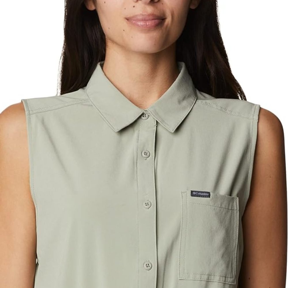 NWT Columbia Women's Anytime Flex Romper Safari Green Plus Size 3X $100 A517 - Picture 5 of 5